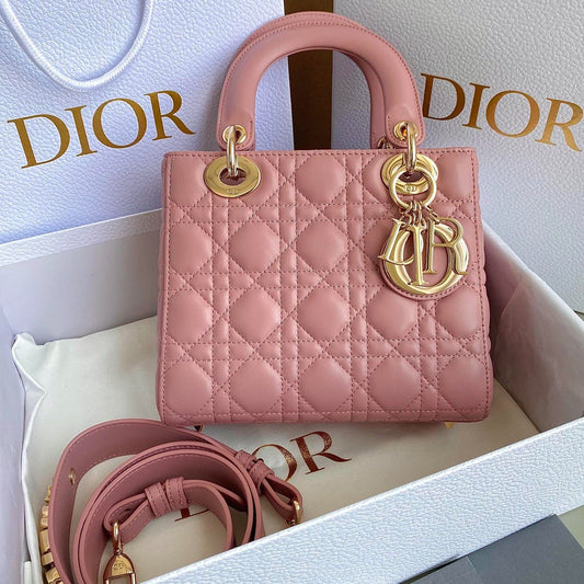 SMALL LADY 20 POWDER PINK LAMBSKIN mysite