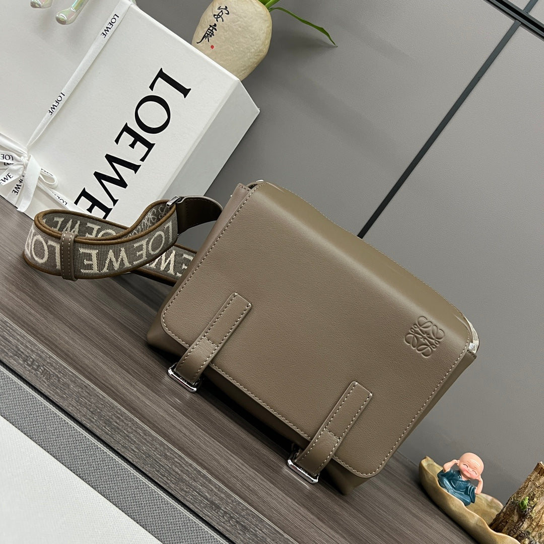 Loew Military Brown Leather Messager Bag mysite