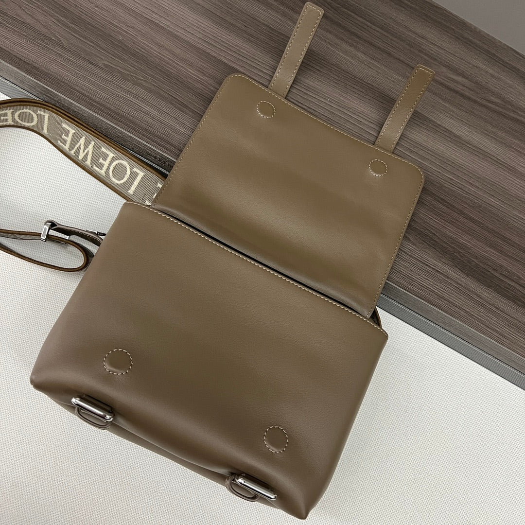 Loew Military Brown Leather Messager Bag mysite