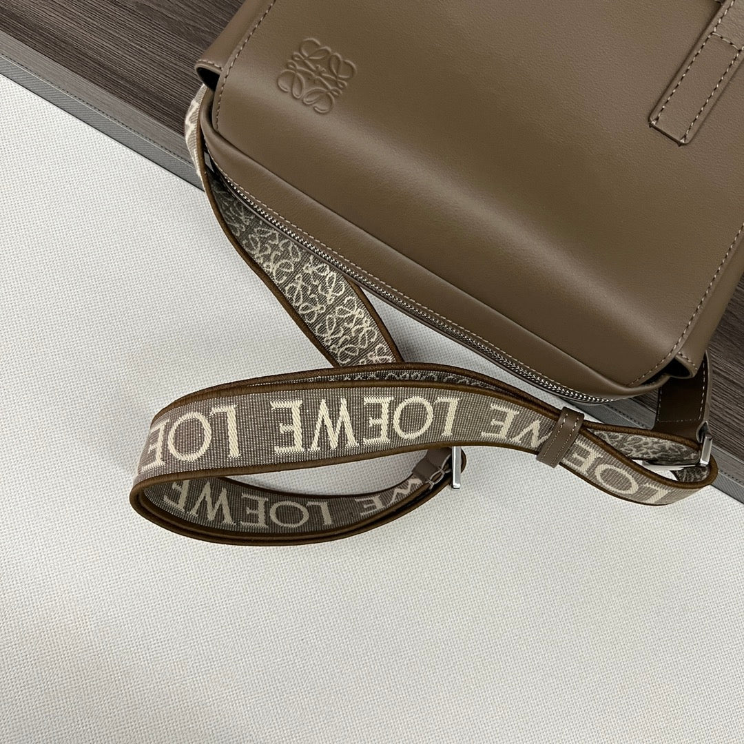 Loew Military Brown Leather Messager Bag mysite