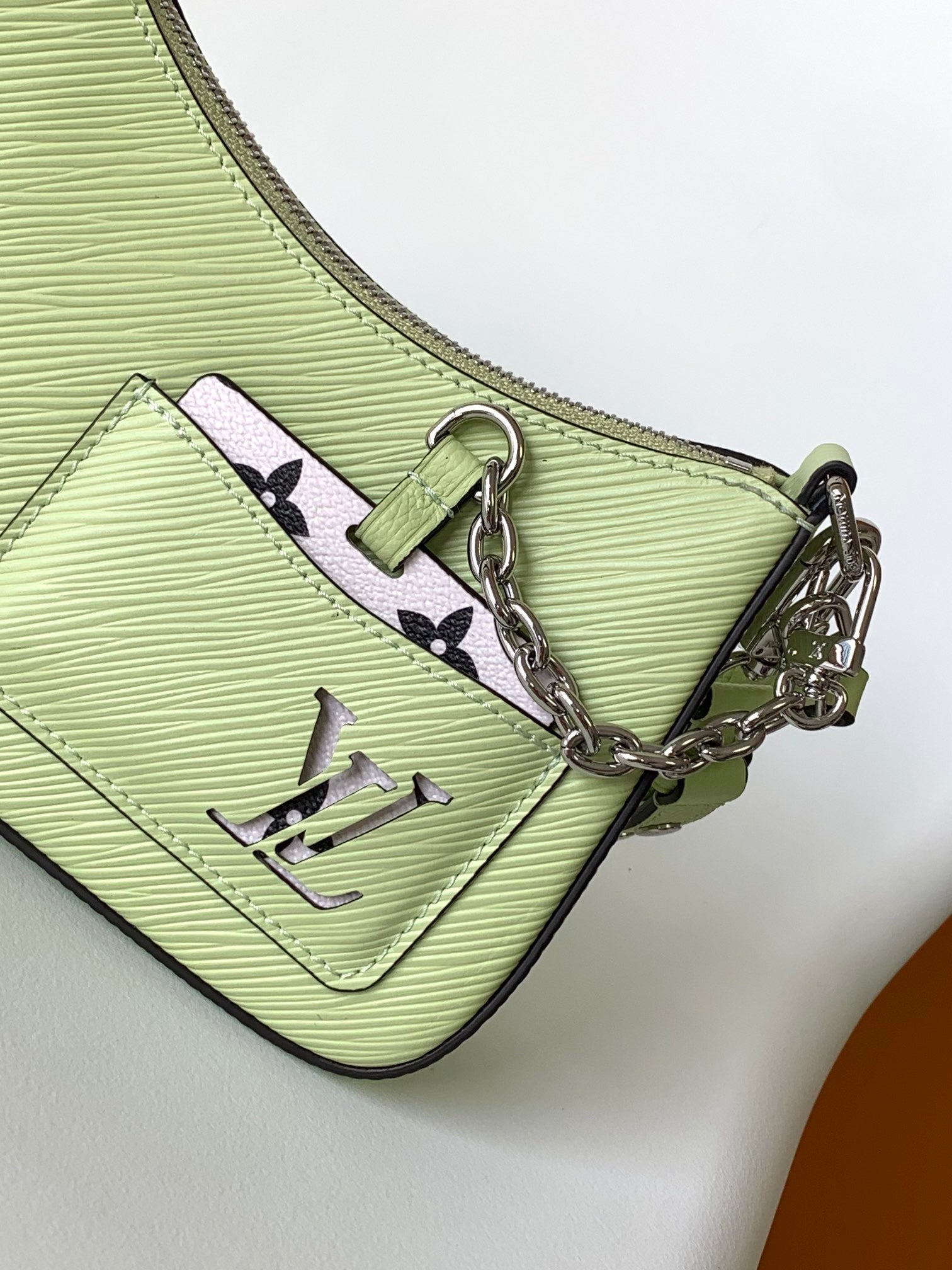 LV Marellini 19cm Green Epi Grain Cowhide Metal HW mysite