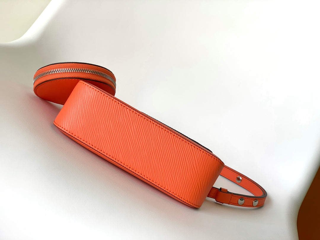 LV Marellini 19cm Orange Epi Grain Cowhide Metal HW mysite