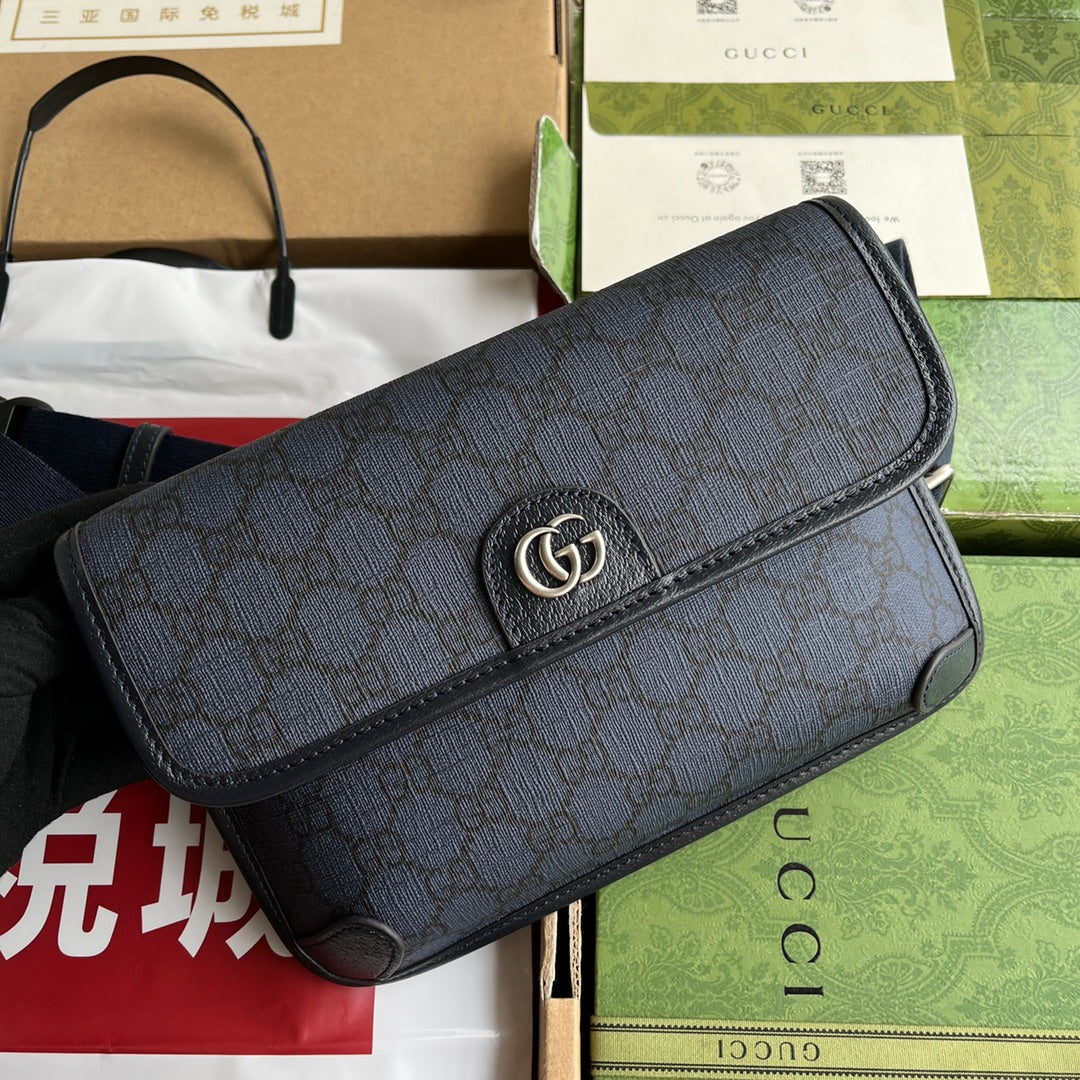 Gucci Waist Bag Blue Canvas 239996 mysite