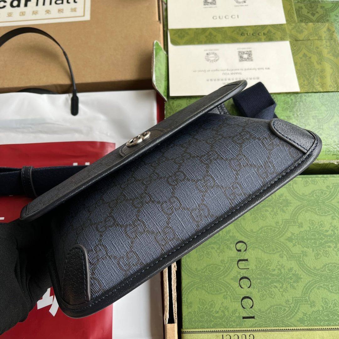 Gucci Waist Bag Blue Canvas 239996 mysite