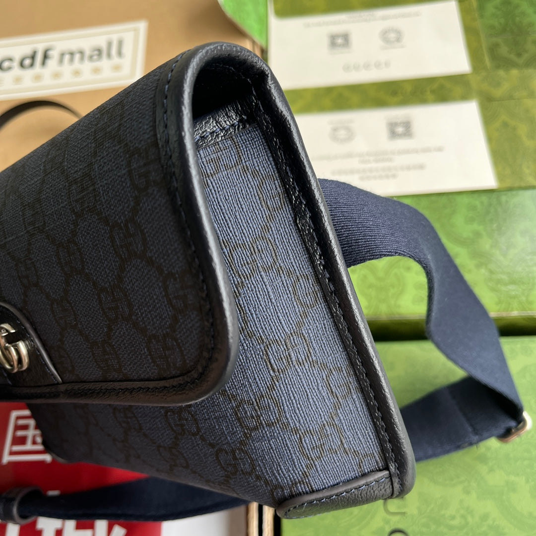 Gucci Waist Bag Blue Canvas 239996 mysite