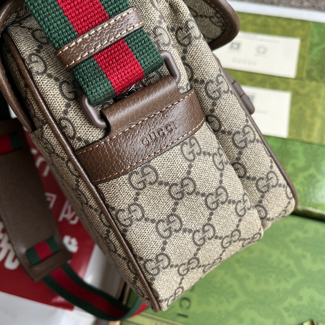 Gucci Bag Brown mix Beige Canvas 240098 mysite