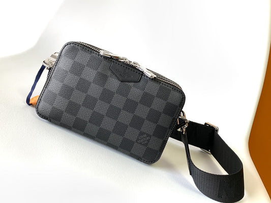LV Alpha Wearable Wallet Black Damier Graphite 268784 mysite