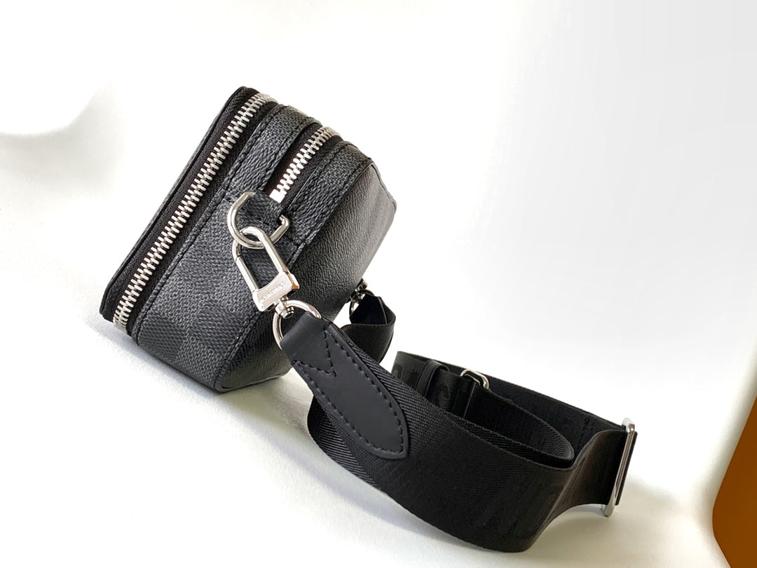 LV Alpha Wearable Wallet Black Damier Graphite 268784 mysite