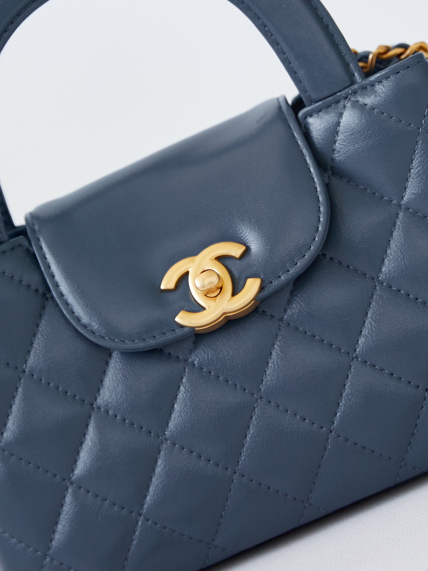 cc 24a nano 19cm kelly shopper bag steel blue lambskin mysite