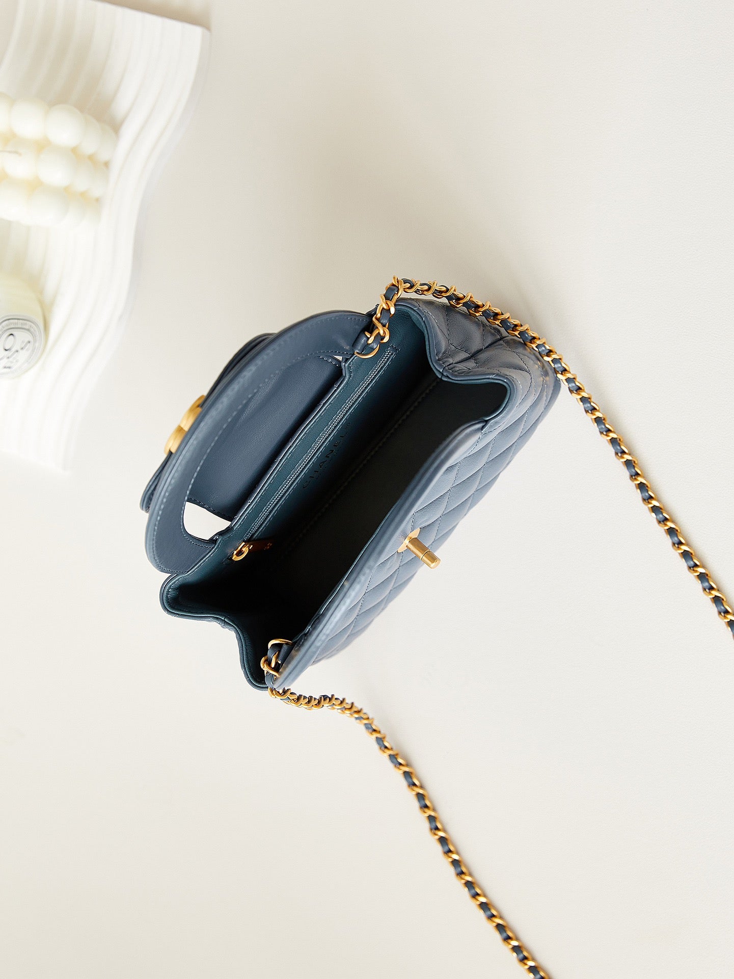 cc 24a nano 19cm kelly shopper bag steel blue lambskin mysite