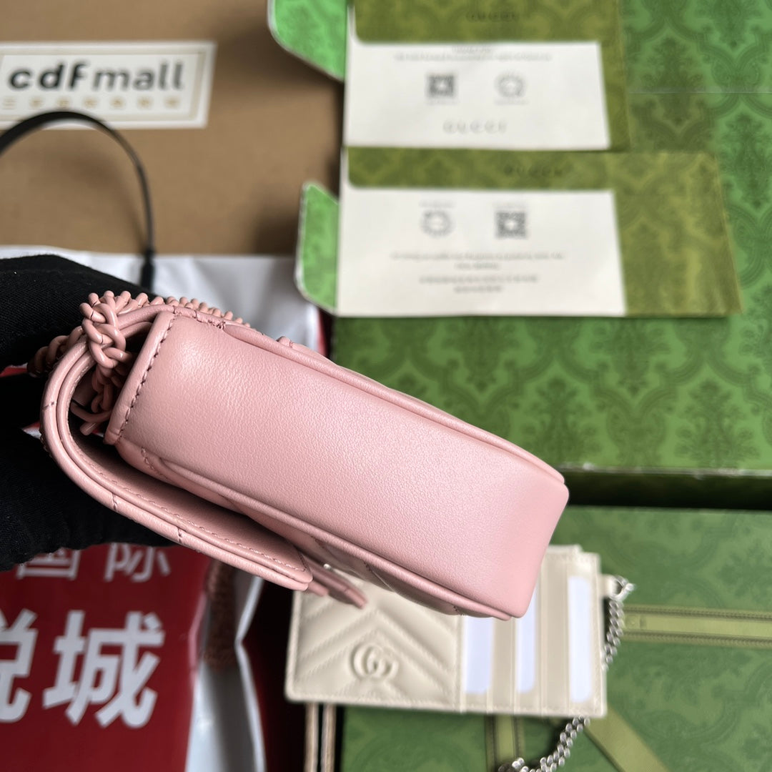 gg marmont 21cm all pink calfskin mysite