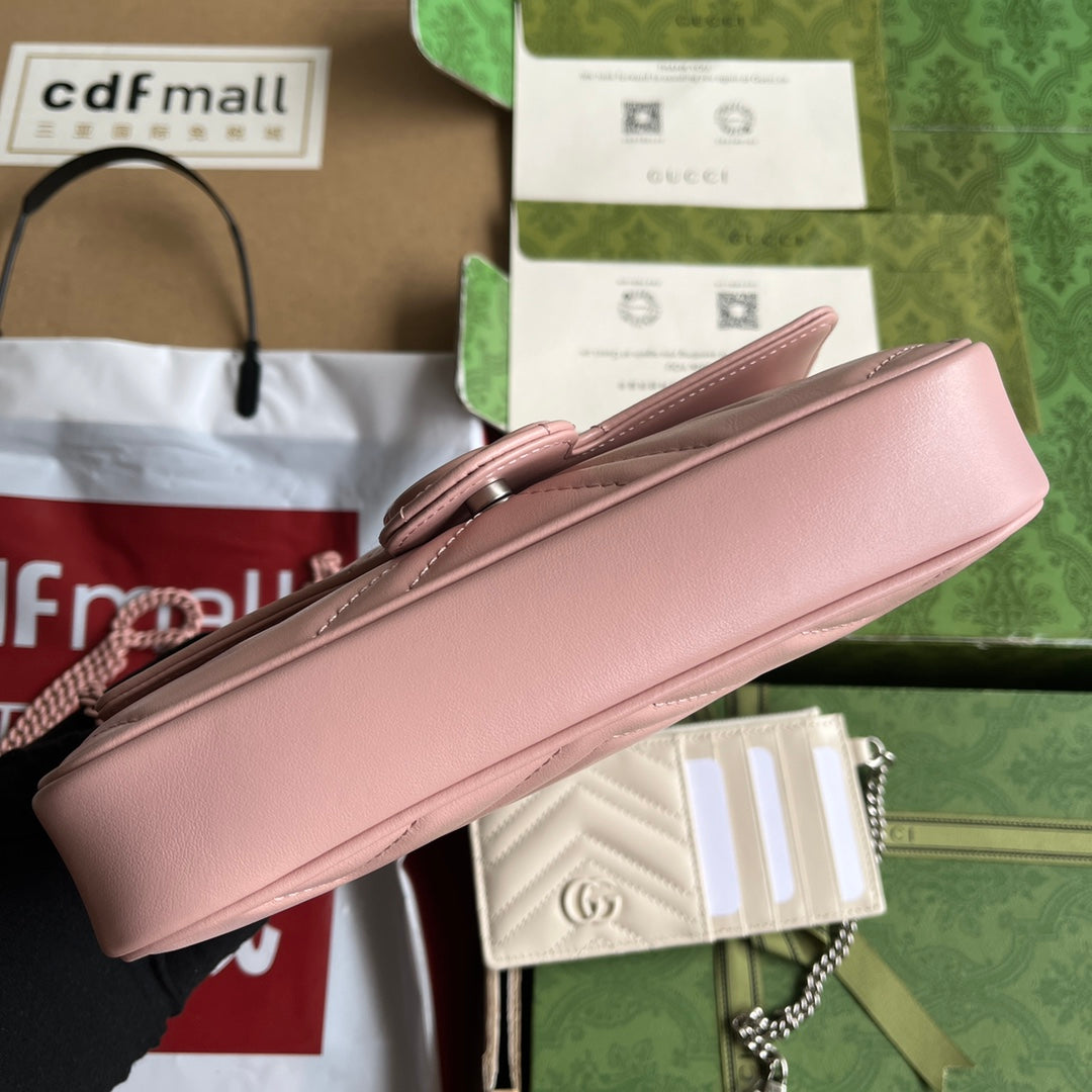 gg marmont 21cm all pink calfskin mysite