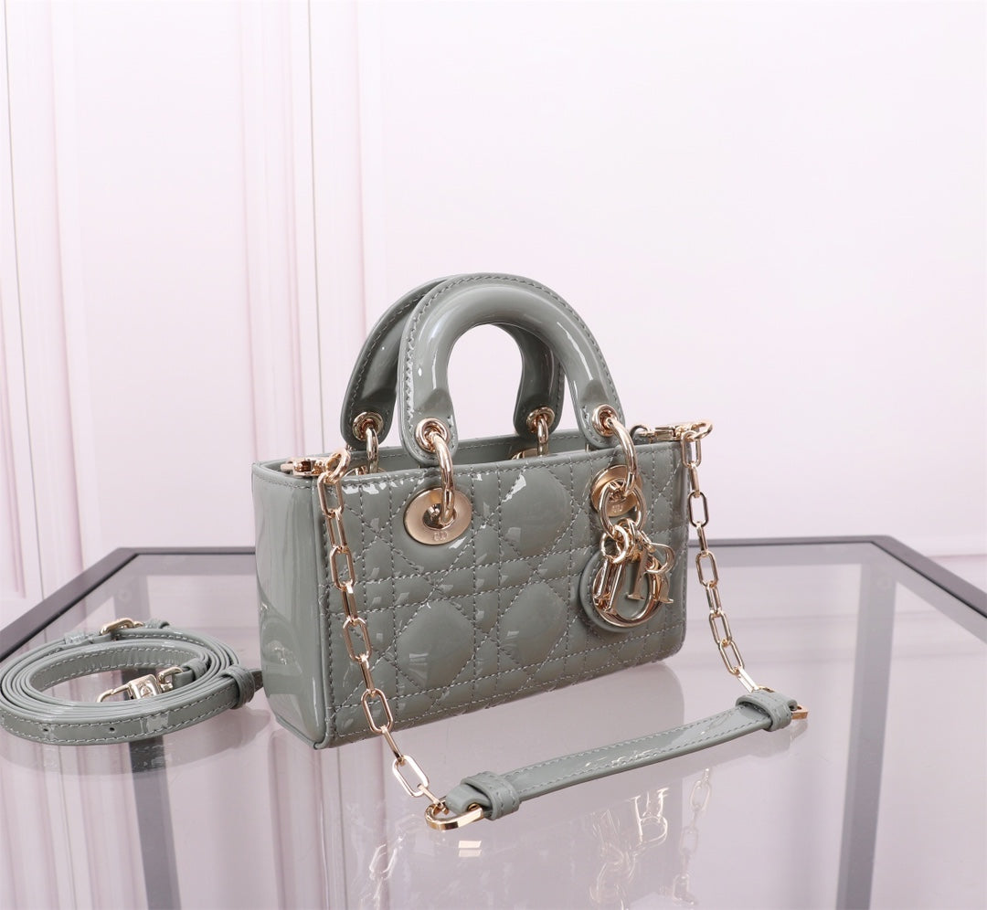 MICRO LADY D-JOY 16.5  ROCK GRAY LAMBSKIN mysite