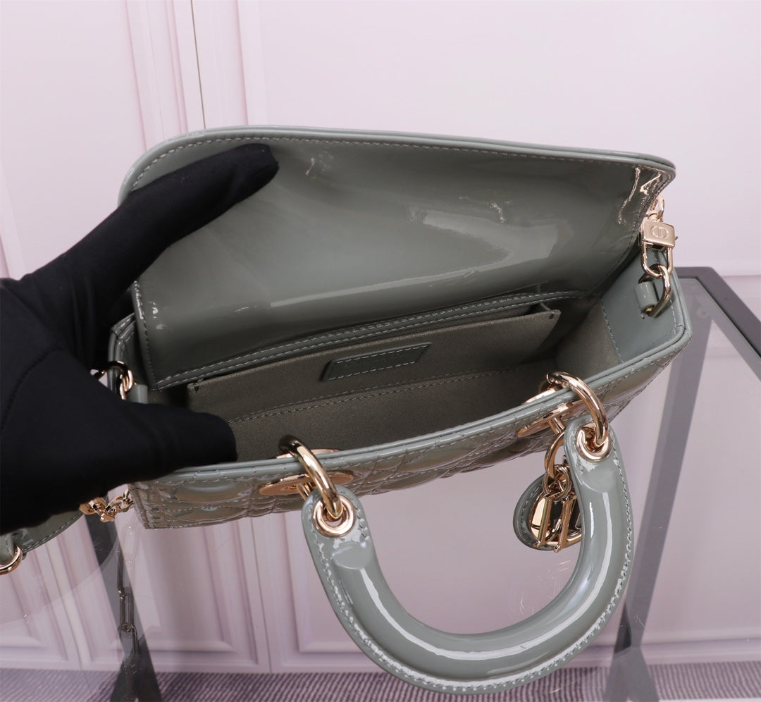 SMALL LADY D-JOY 22 ROCK GRAY LAMBSKIN mysite