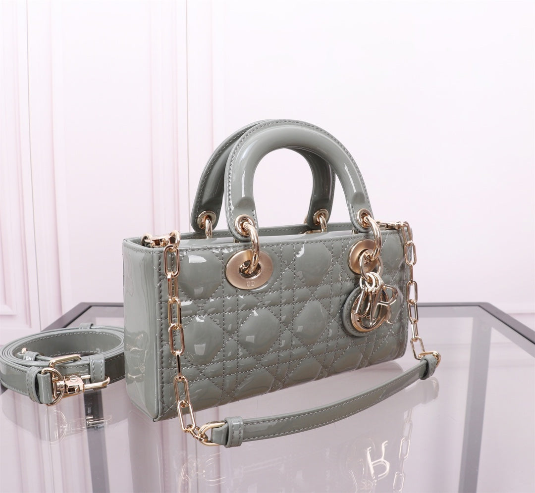 SMALL LADY D-JOY 22 ROCK GRAY LAMBSKIN mysite