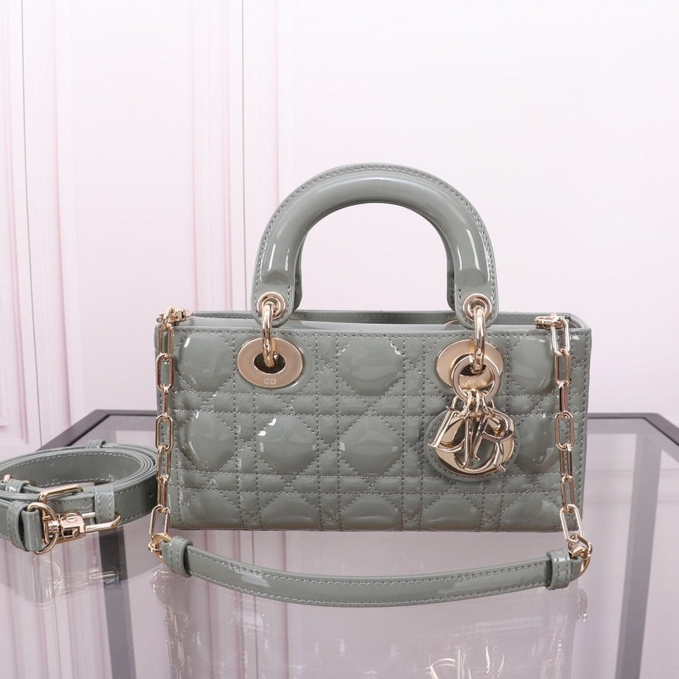 SMALL LADY D-JOY 22 ROCK GRAY LAMBSKIN mysite