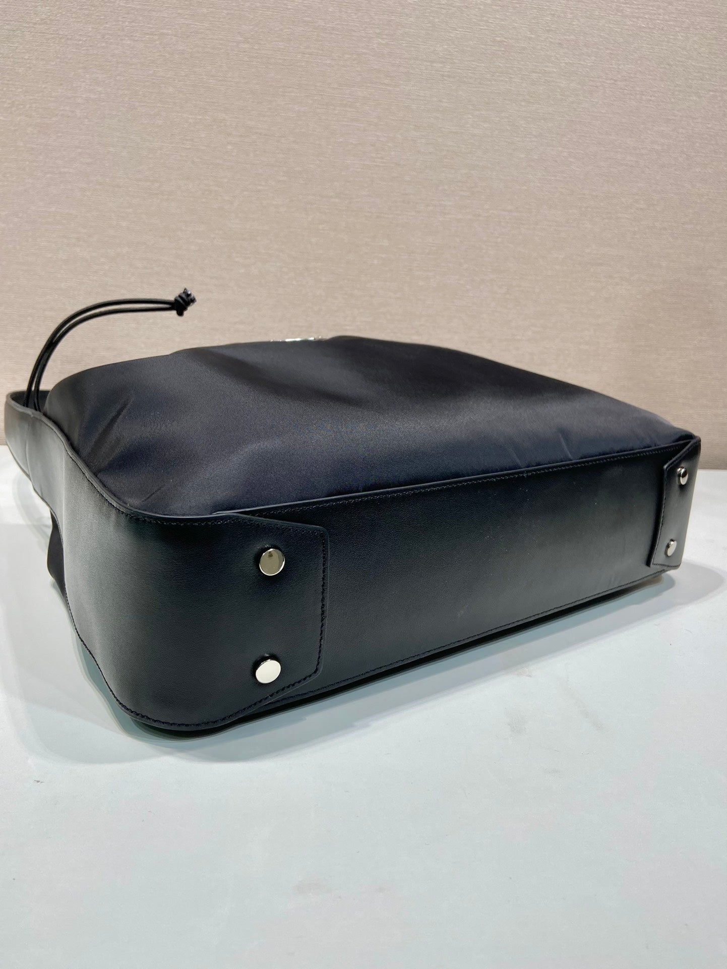 LARGE DRAWSTRING BAG 37 IN BLACK RE-NYLON mysite