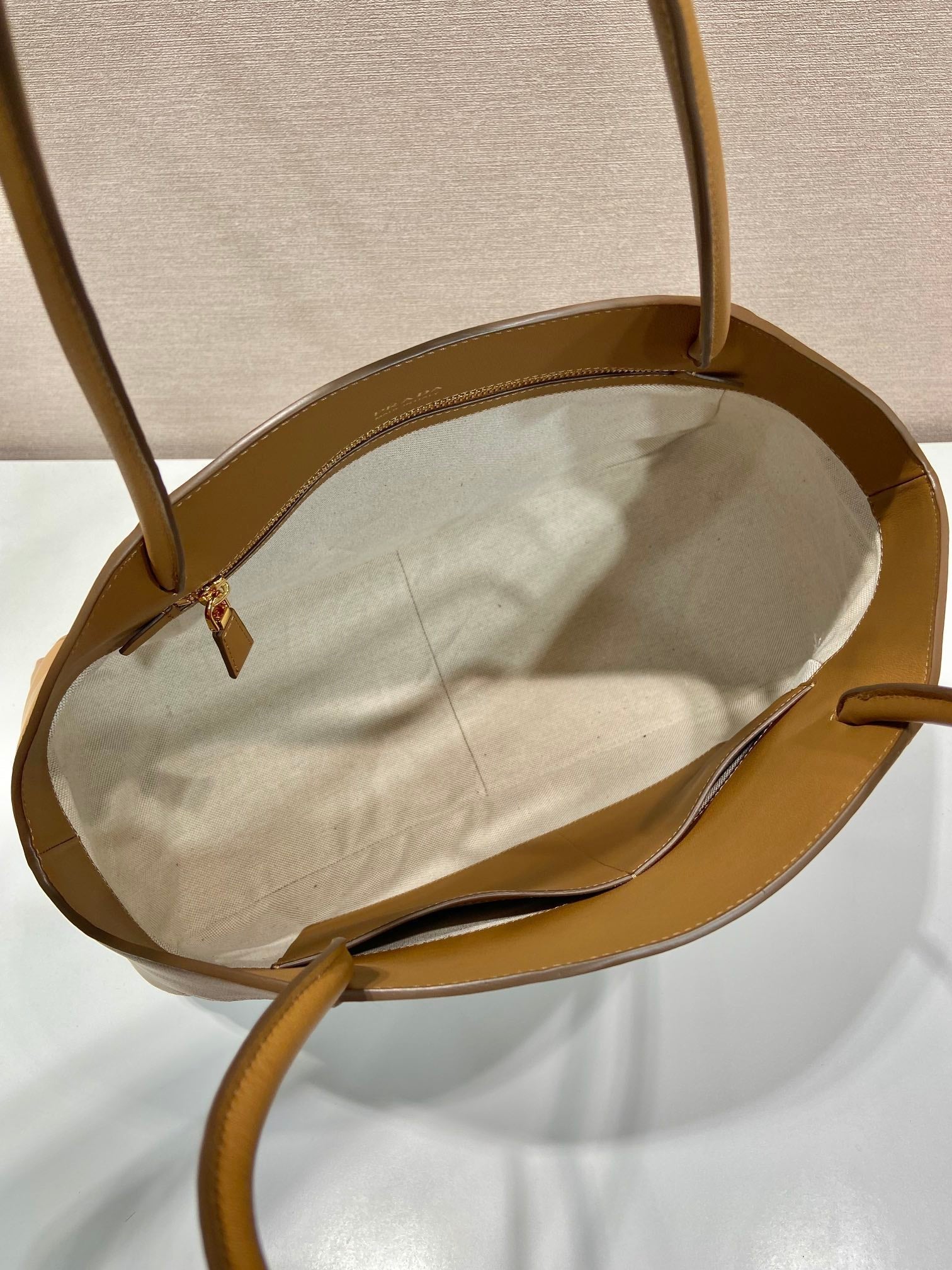 ELEGANT TOTE BAG 40 IN CIDER BROWN SMOOTH CALFSKIN mysite