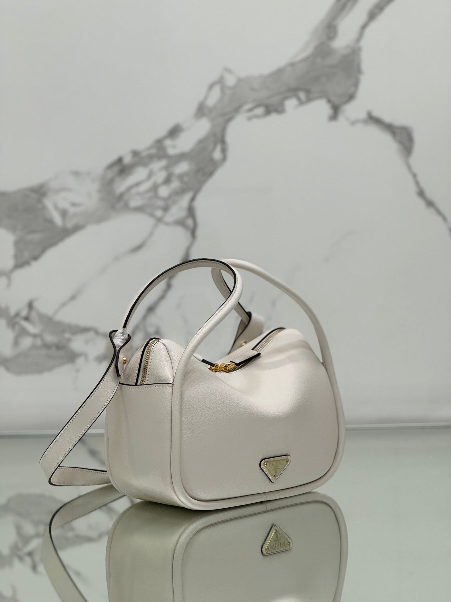 DARLING HANDBAG 25 IN WHITE SOFT GRAIN LAMBSKIN mysite