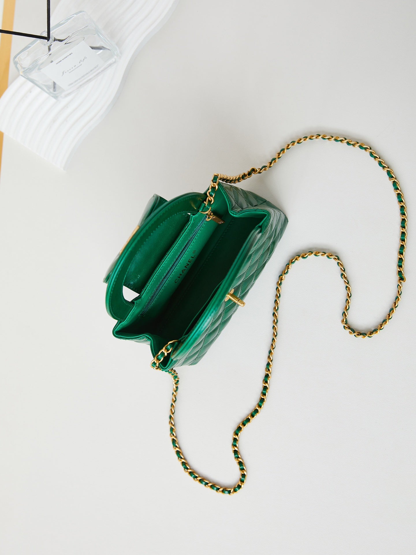 cc 24a nano 19cm kelly shopper bag green lambskin mysite