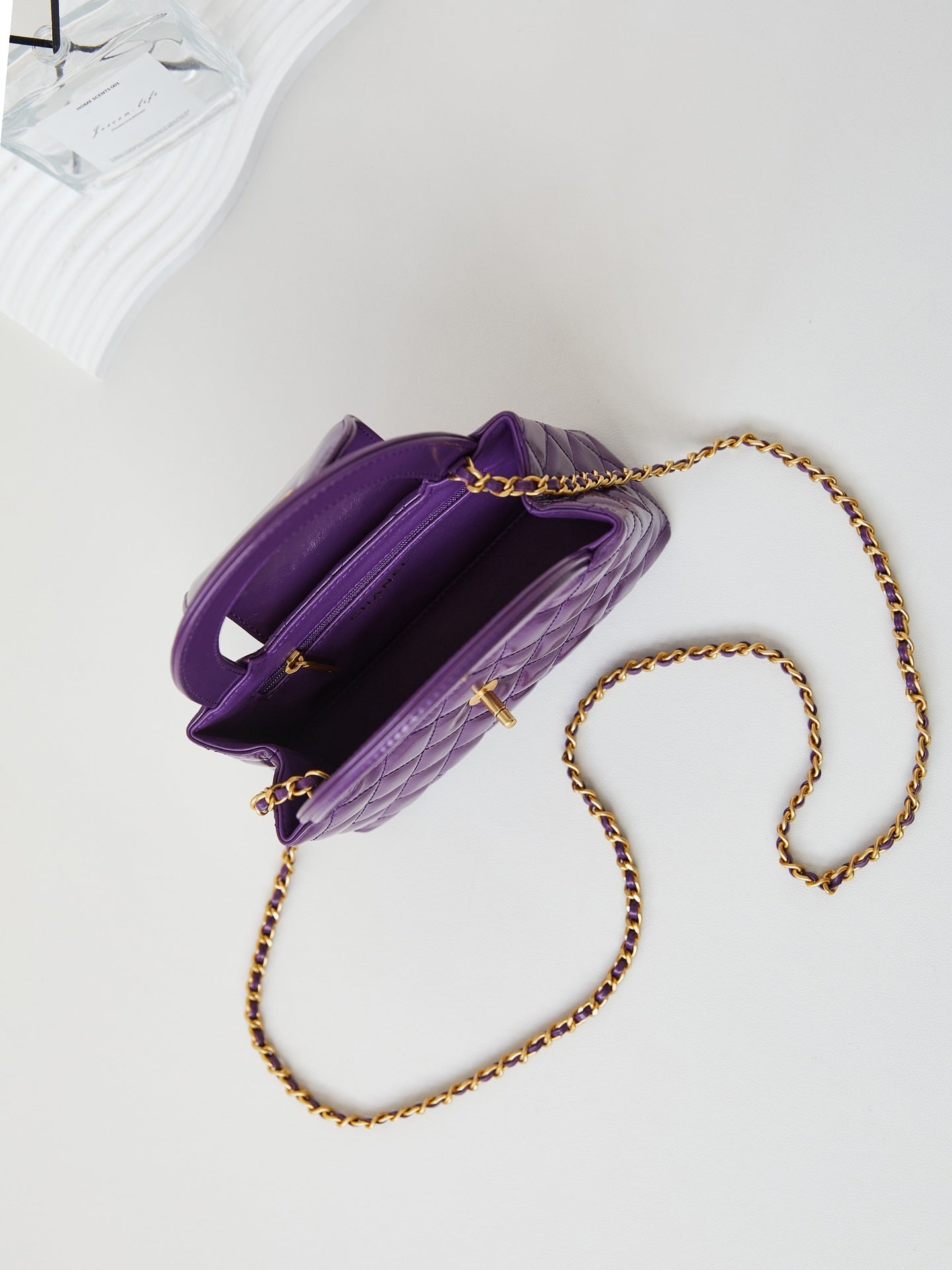 cc 24a nano 19cm kelly shopper bag purple lambskin mysite