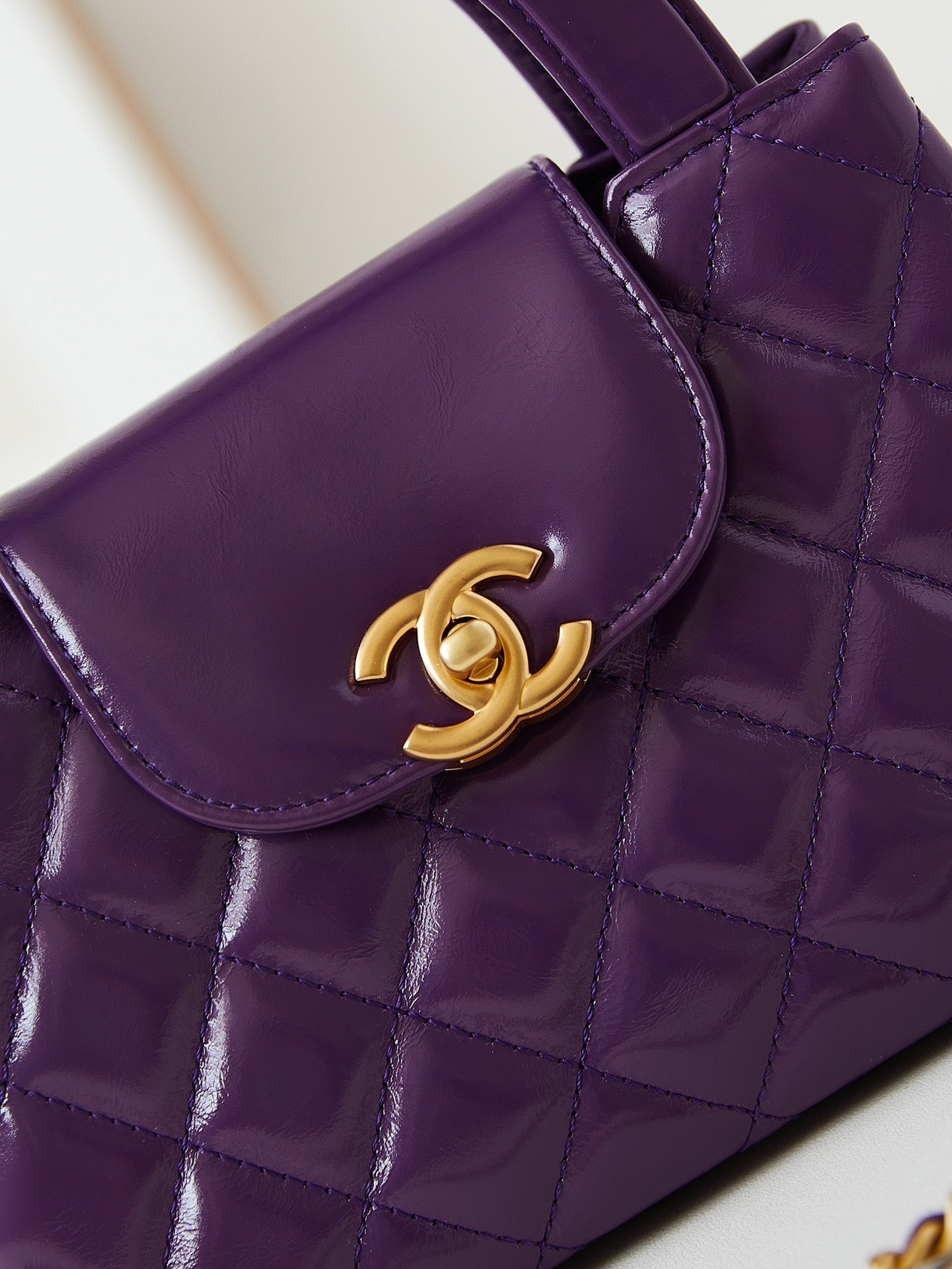 cc 24a nano 19cm kelly shopper bag purple lambskin mysite