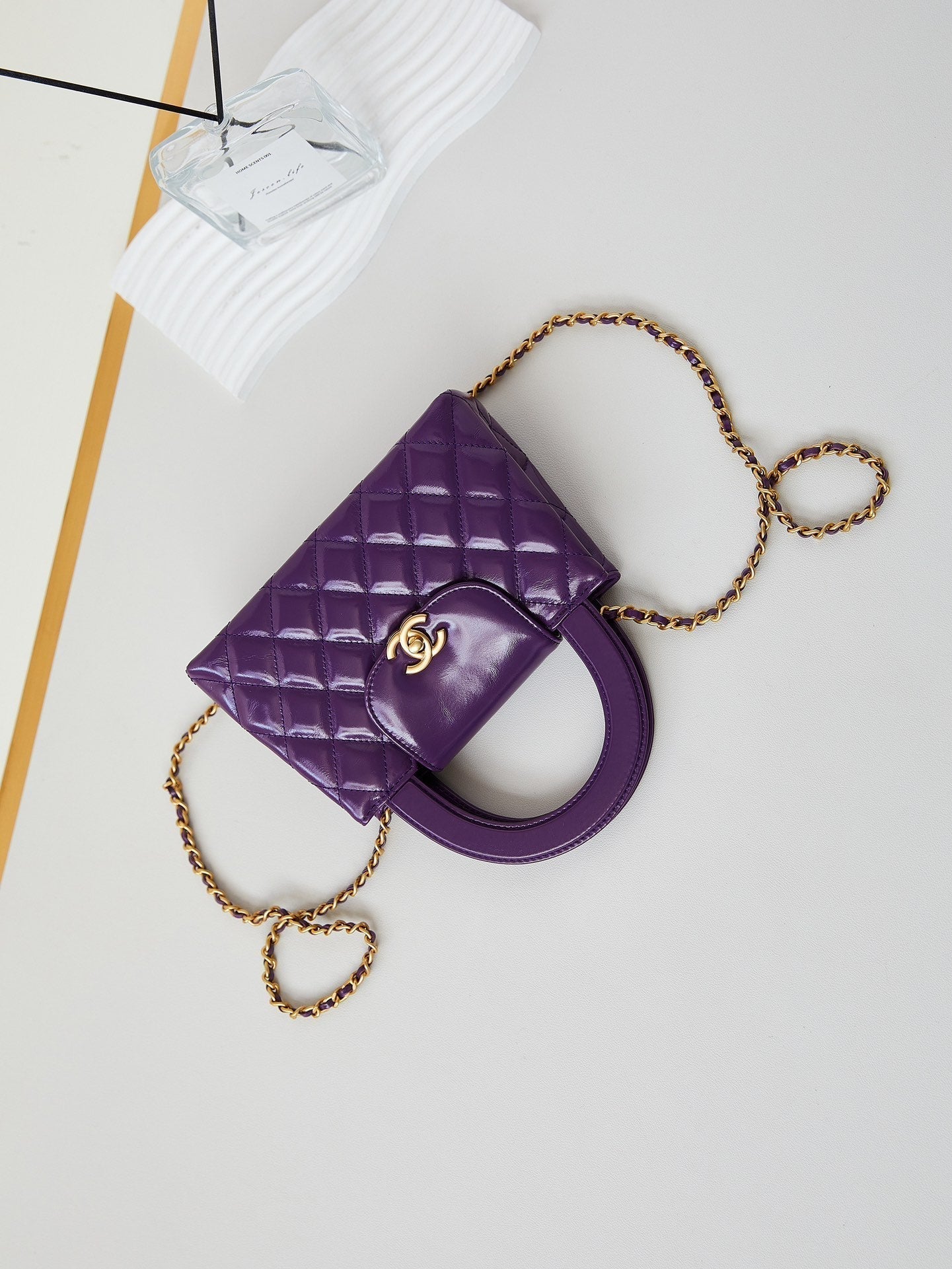 cc 24a nano 19cm kelly shopper bag purple lambskin mysite