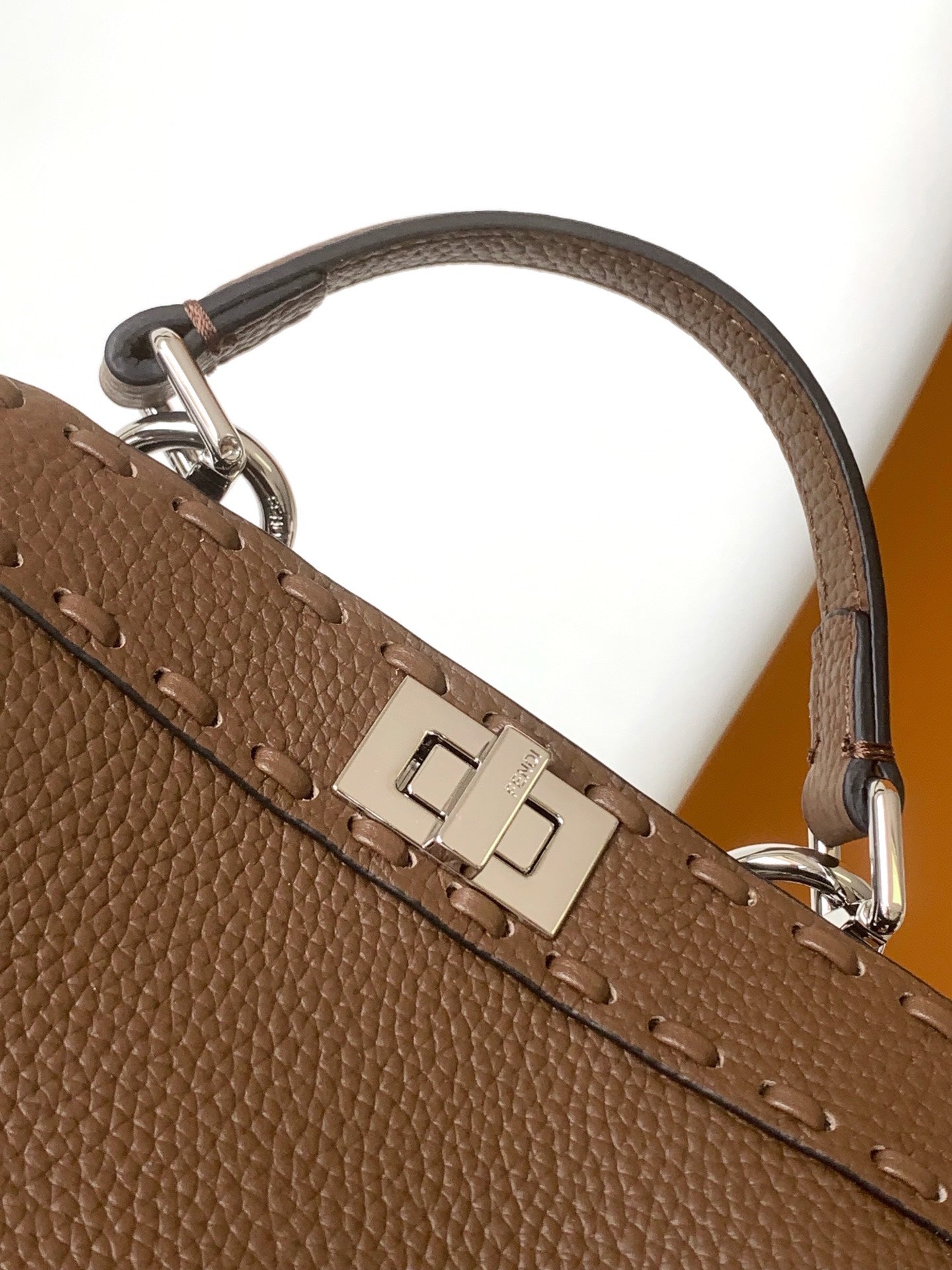 Peekaboo ISeeU Petite 20 Bag Chocolate Leather Shw mysite