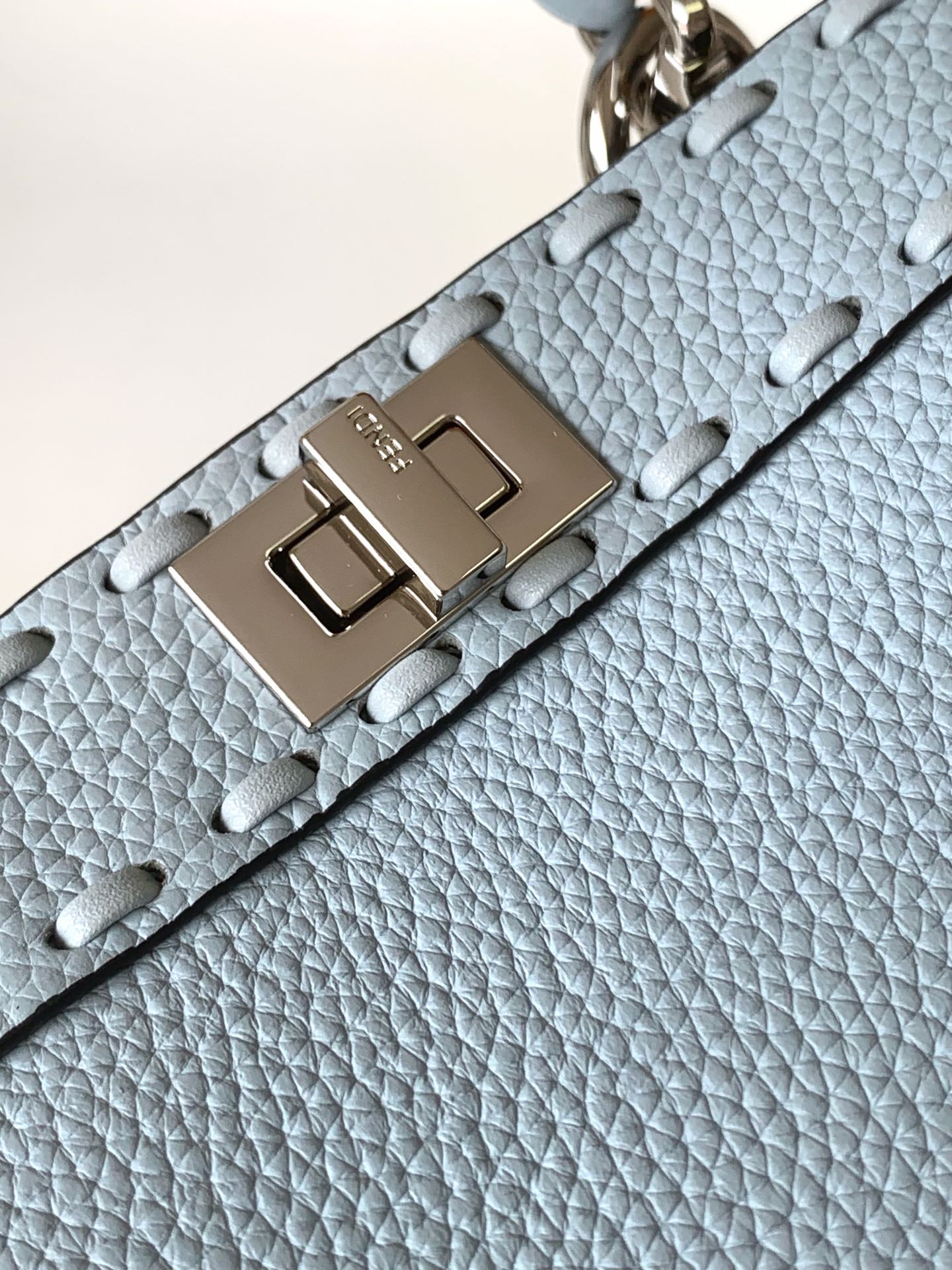 Peekaboo ISeeU Petite 20 Bag Baby Blue Leather Shw mysite
