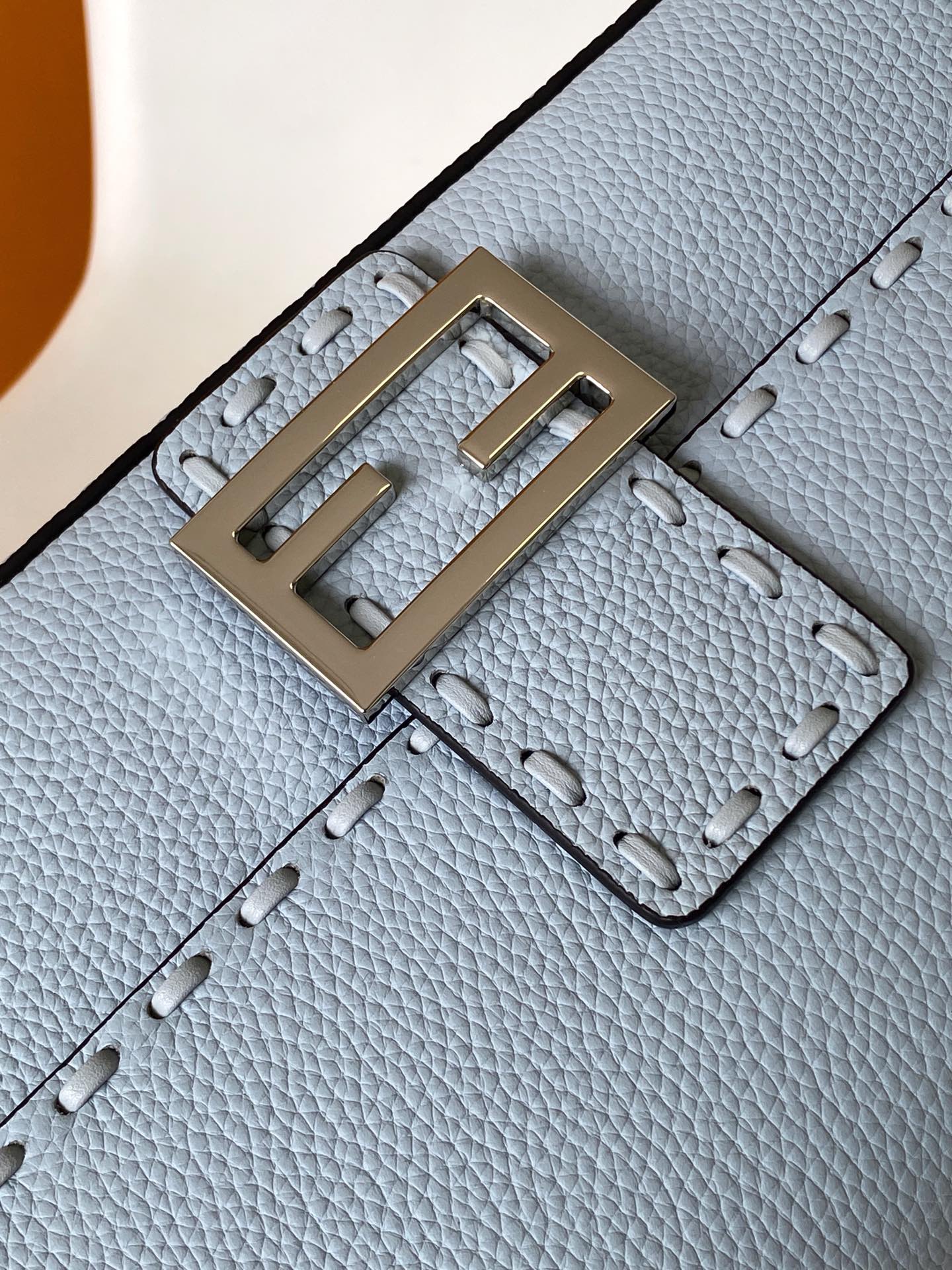 Fend Baguette 27 Bag Baby Blue Calfskin Shw mysite