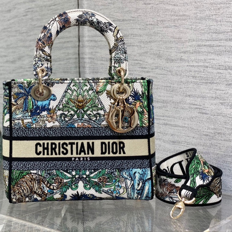 CD Travel Star Green 24 Lady Dior Bag Canvas 336666 mysite