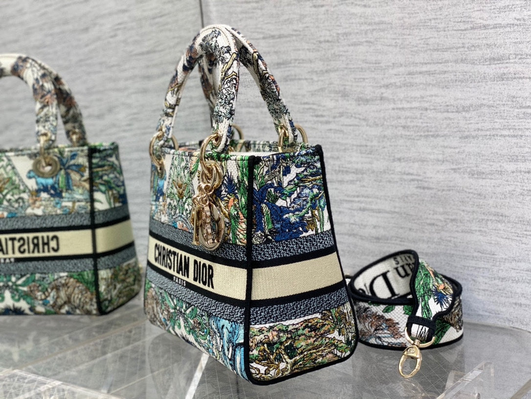 CD Travel Star Green 24 Lady Dior Bag Canvas 336666 mysite