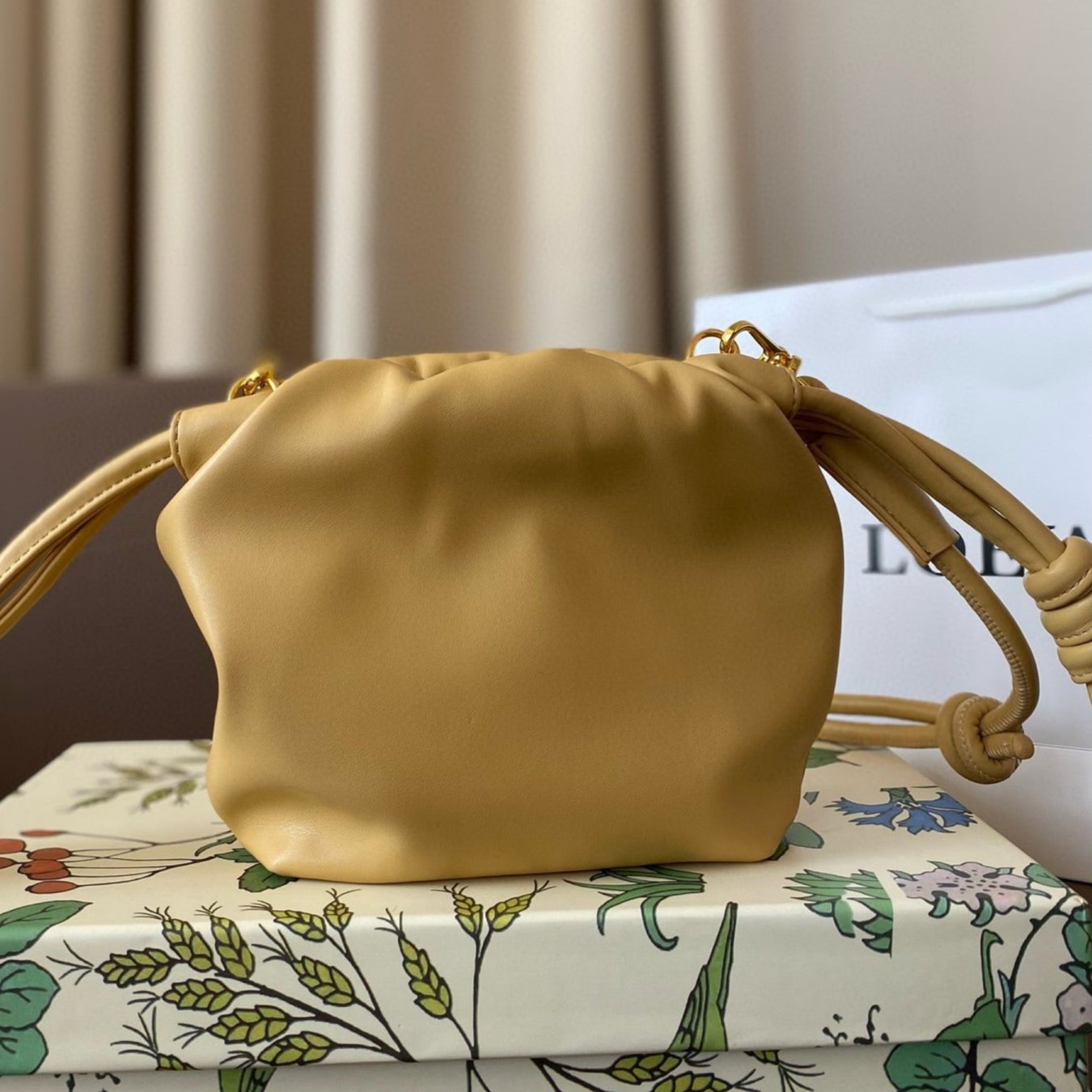 LOE MINI 18 FLAMENCO PURSE IN SAHARA NAPPA LAMBSKIN mysite