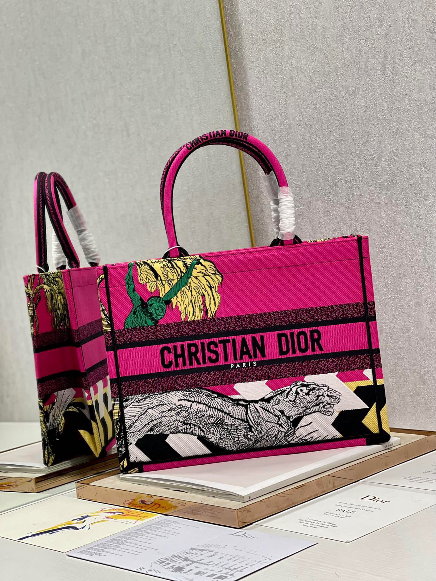 CD Pink Panther Book Tote 36cm Bag Canvas 336546 mysite