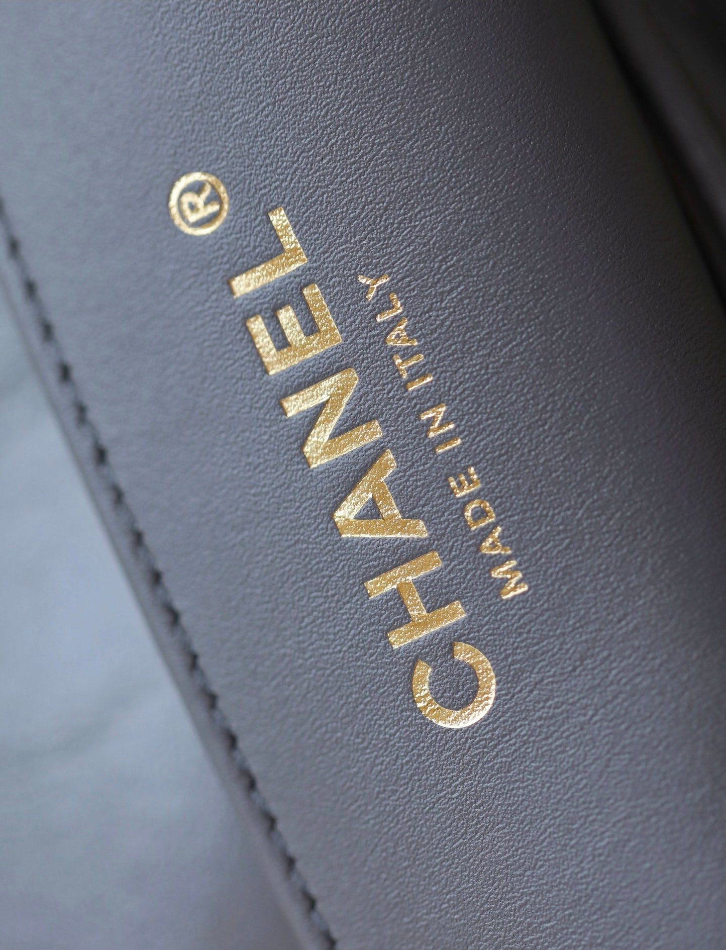 cc 24a flap bag 20cm top handle grey lambskin gold hardware mysite