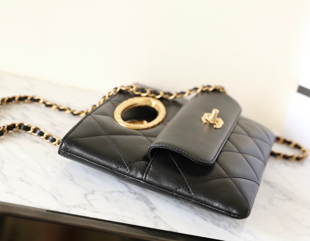 cc 24b cluth 25cm black lambskin mysite