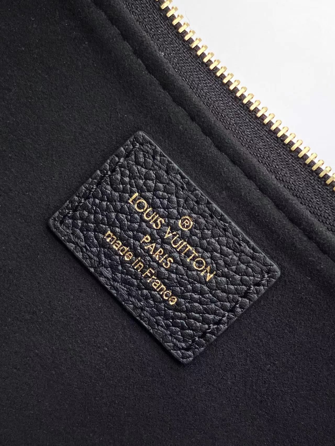 LIV POCHETTE 24 IN BLACK MONOGRAM EMPREINTE LEATHER GOLD HARDWARE mysite
