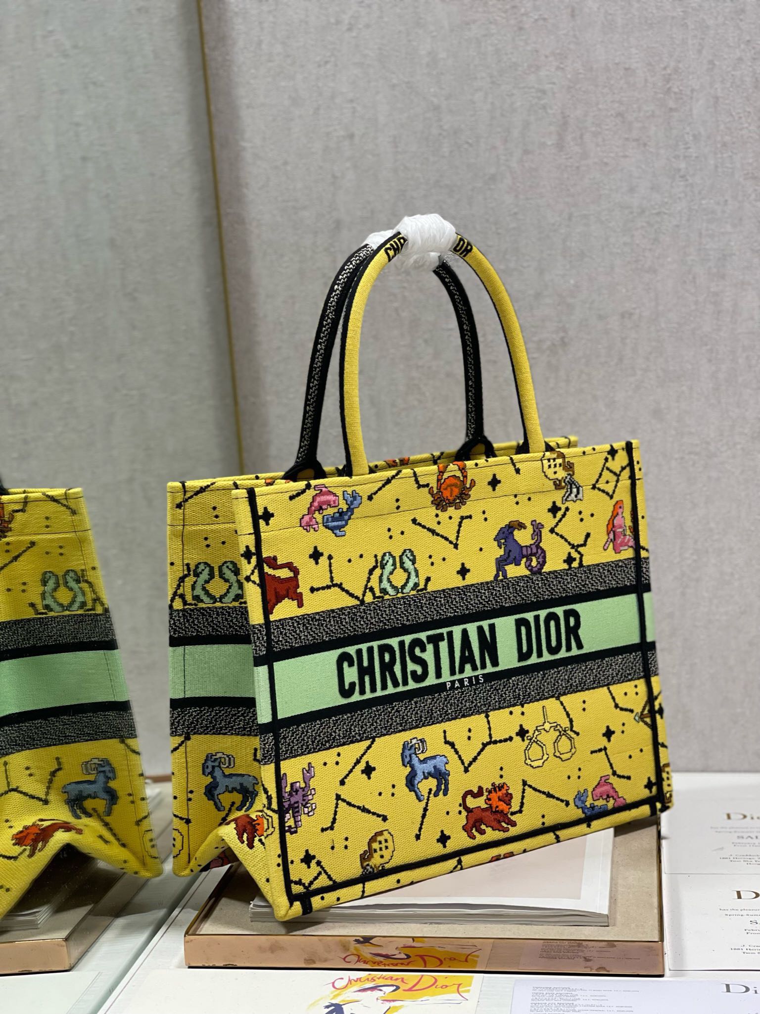 CD Tanabata Yellow Book Tote 36cm Bag Canvas 336543 mysite