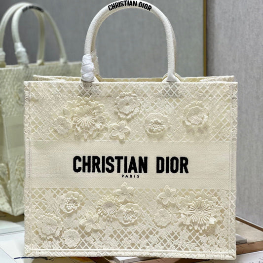 CD Fish Shreds White Book Tote 42cm Bag Canvas 336594 mysite
