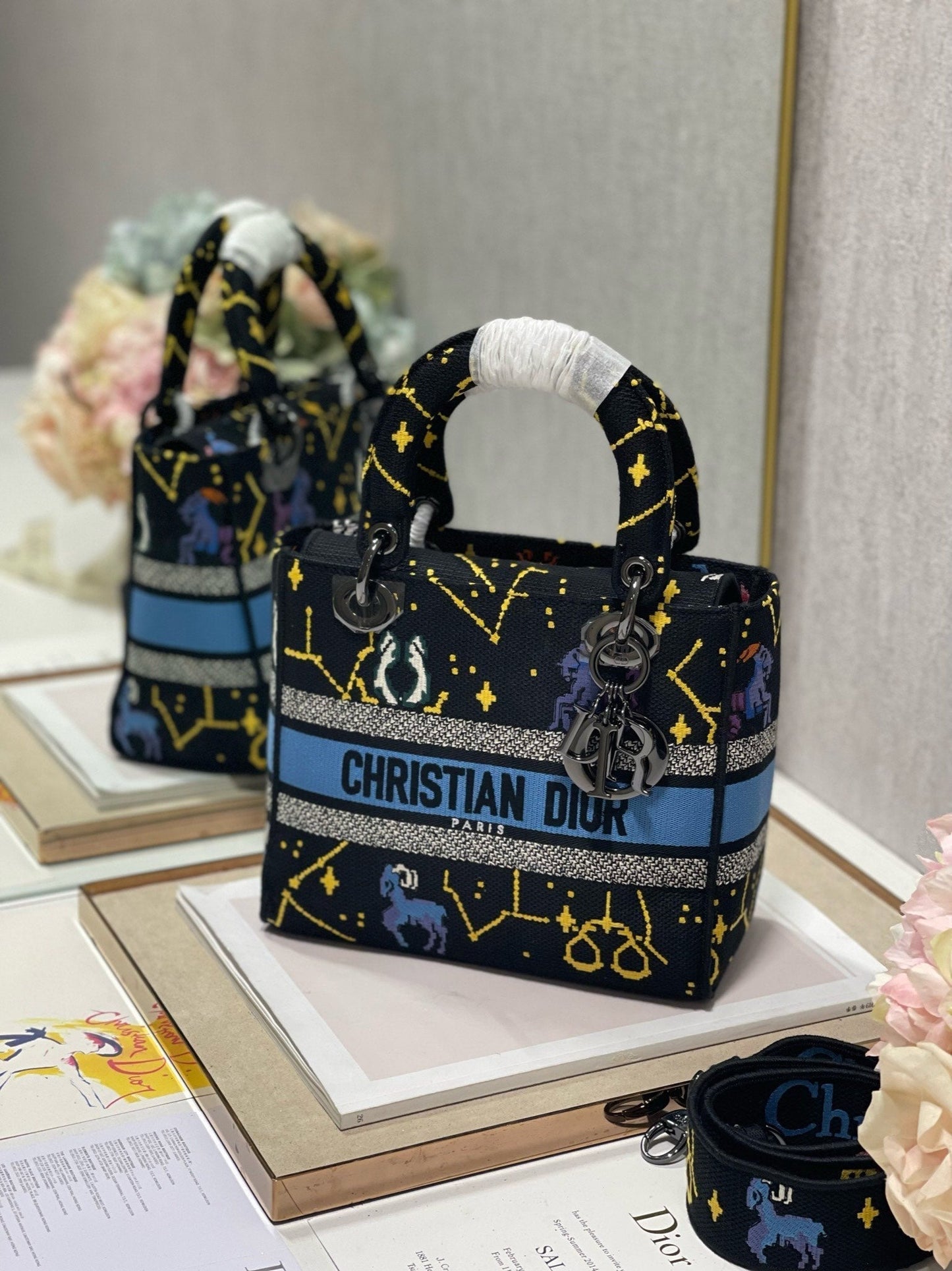 CD Qixi Black 24 Lady Dior Bag Canvas 336654 mysite
