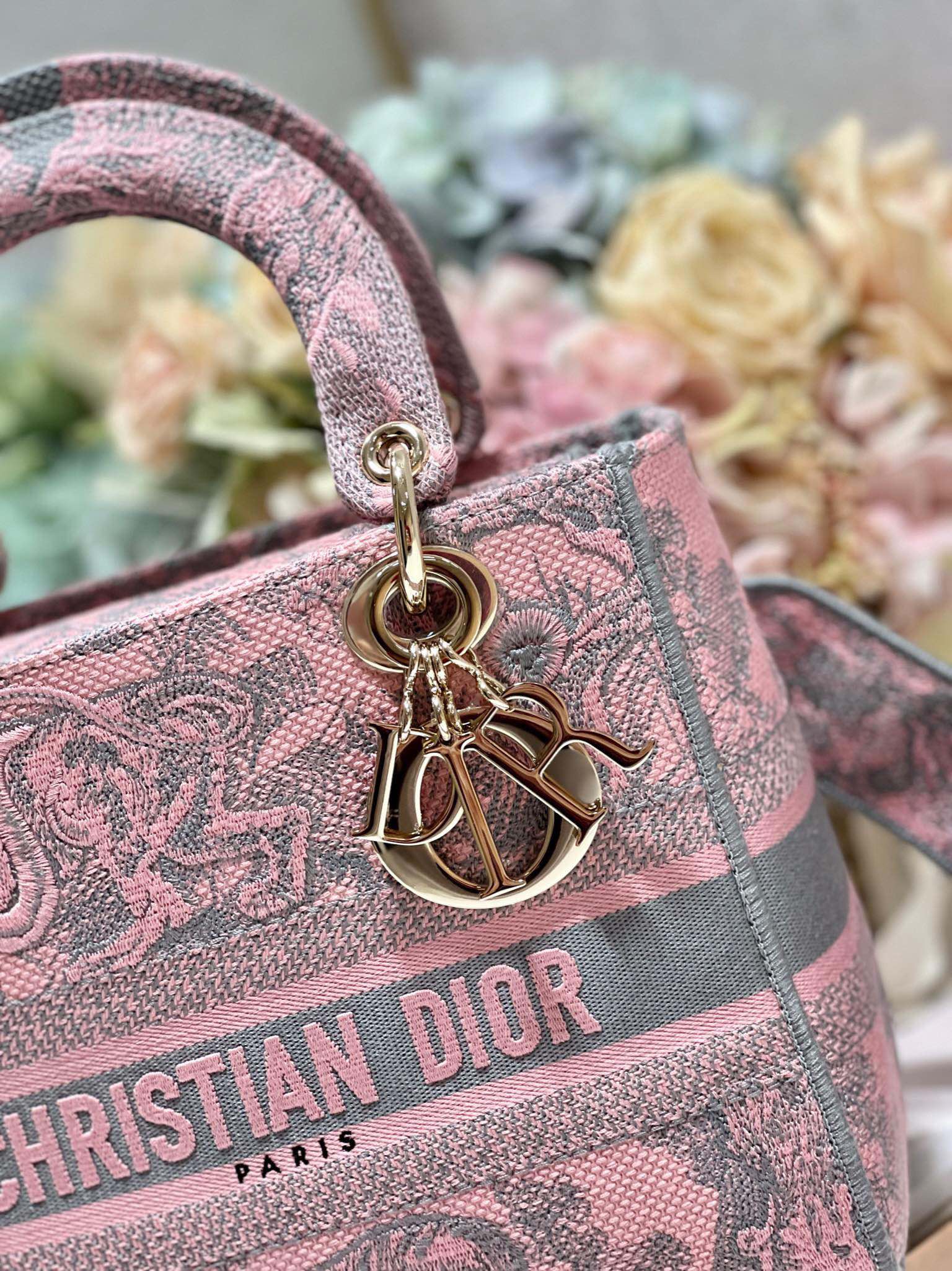 CD Old Foundation Tiger 24 Lady Dior Bag Canvas 336685 mysite