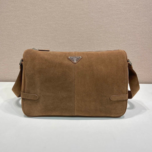 HOBO BAG 35 IN GINGERBREAD SUEDE SILVER LOGO mysite