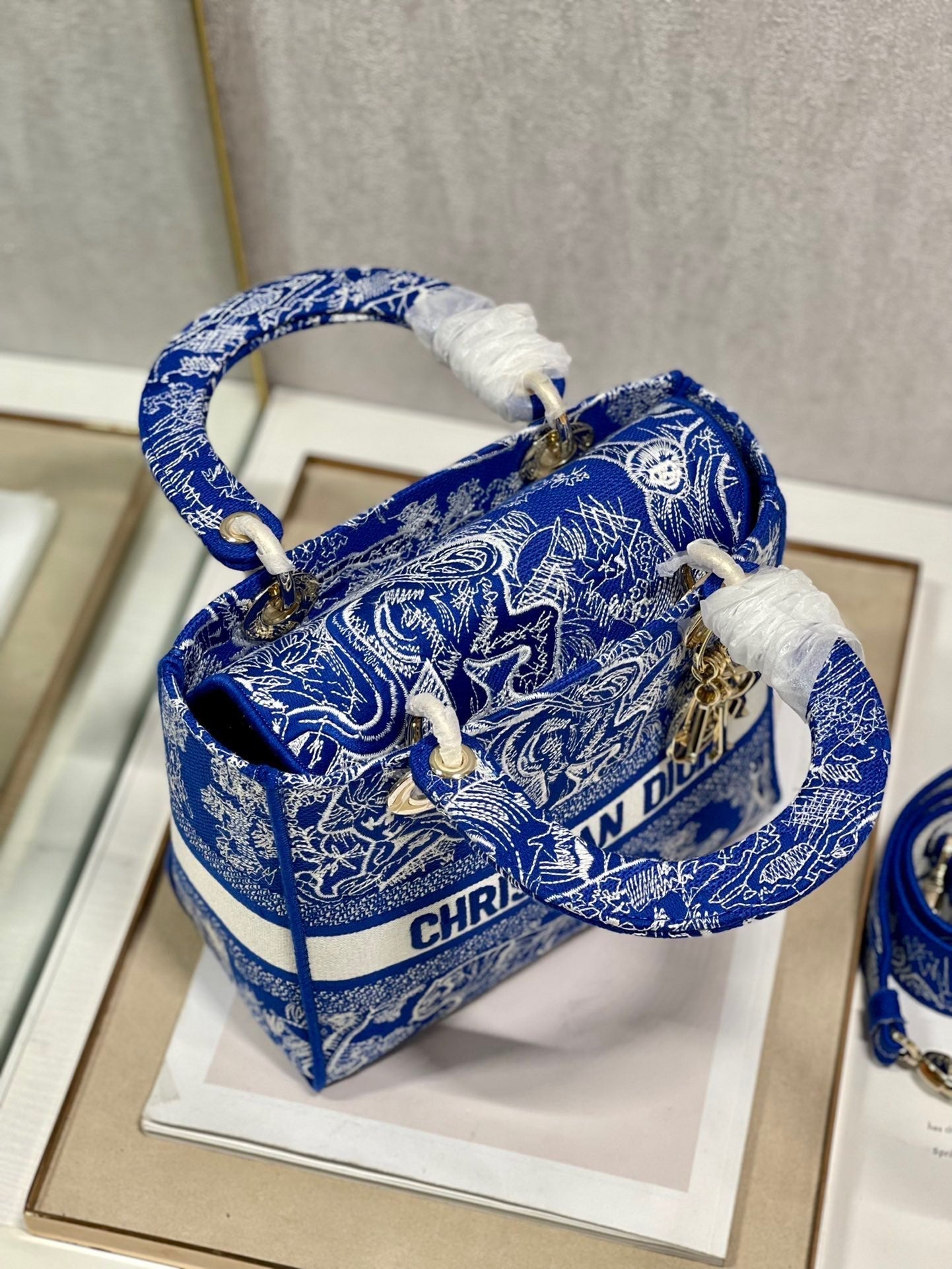 CD New Blue Tiger 24 Lady Dior Bag Canvas 336715 mysite