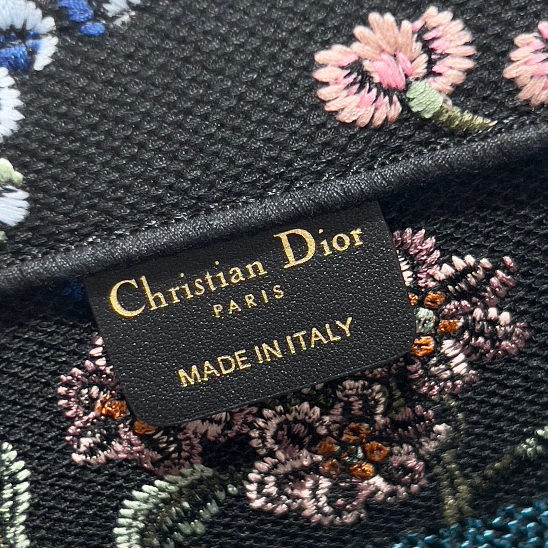 CD Flower Black Book Tote 36 Bag Canvas 336555 mysite