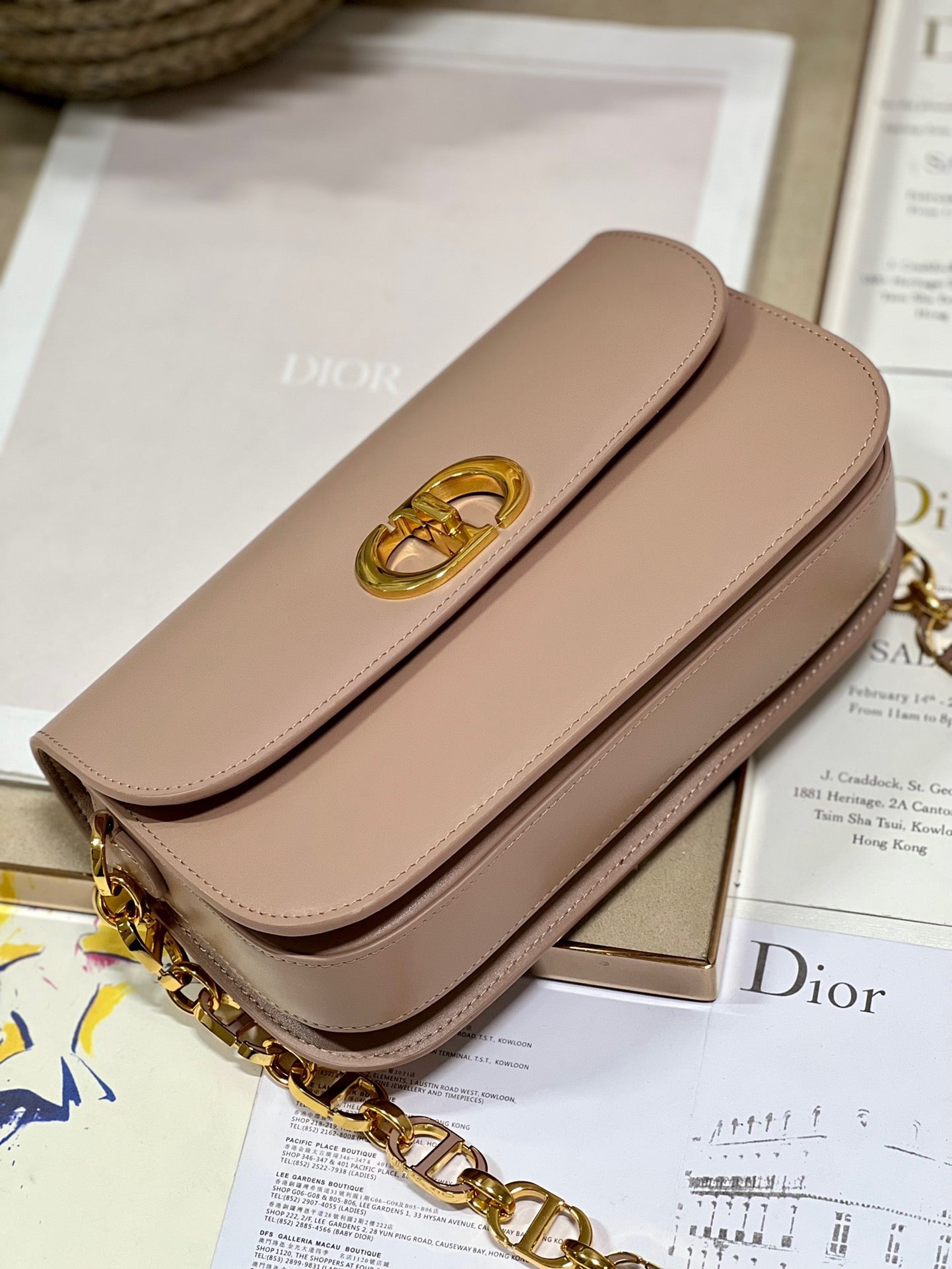 CD Montaigne Avenue Bag Pink Calfskin 336845 mysite