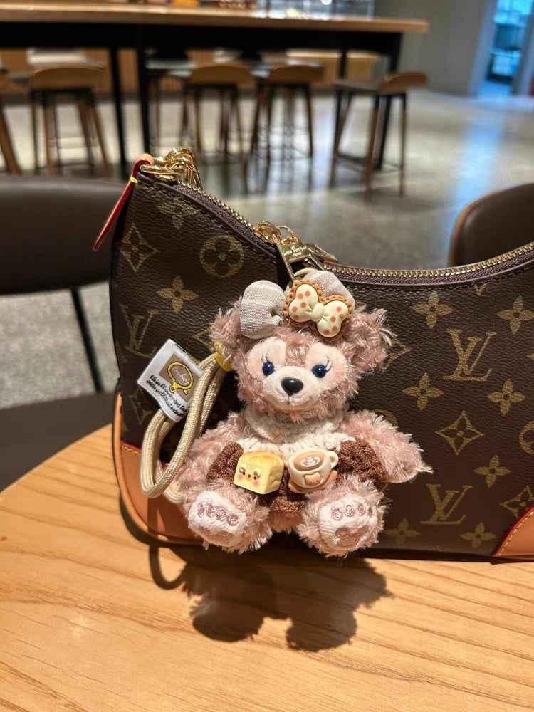 Limited Edition Sherry May Plush Keychain - Luxe Teddy Bear Bag Charm for Designer Handbags mysite