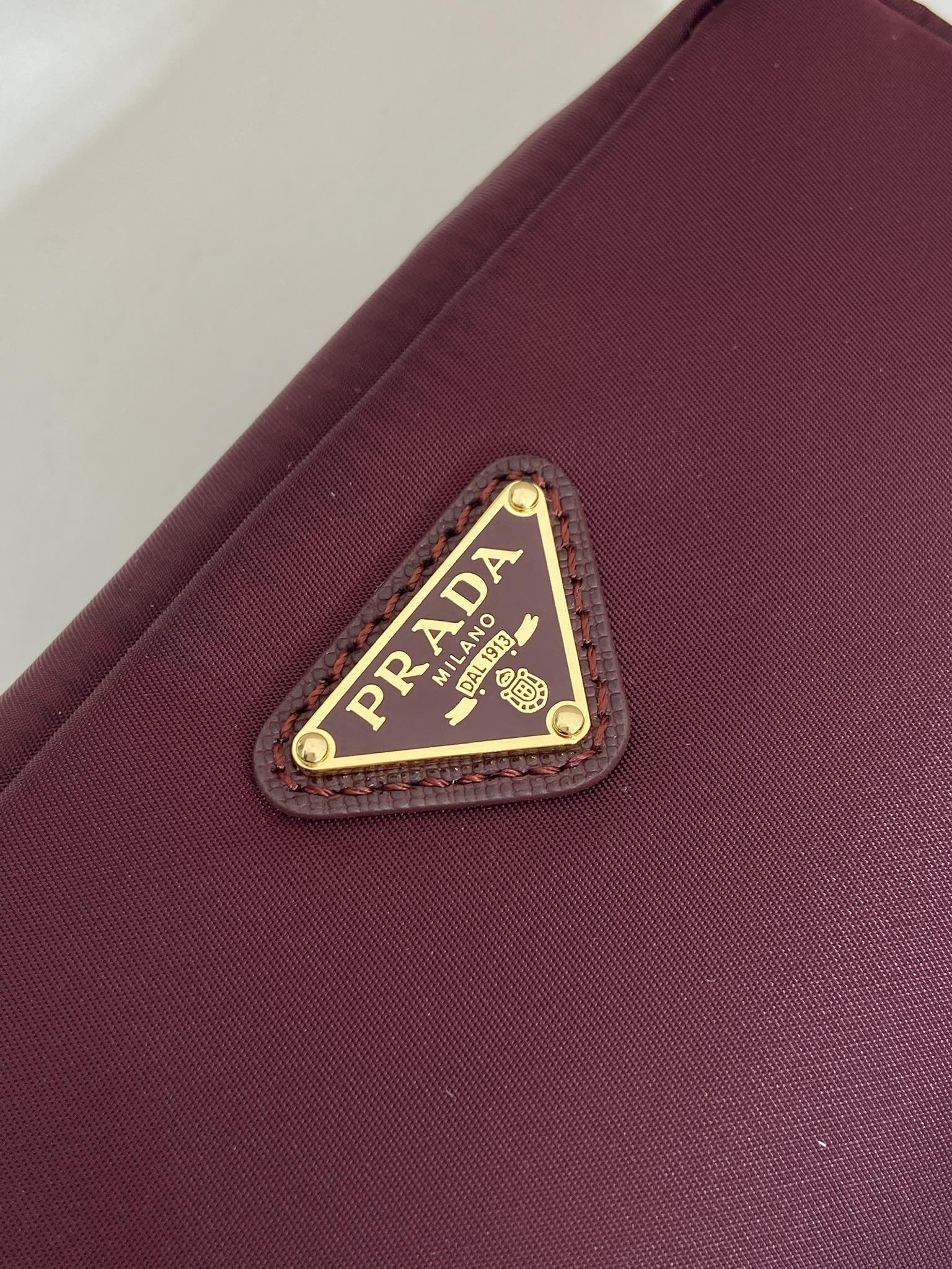 PRA clutch large 17 burgundy nylon fabric mysite