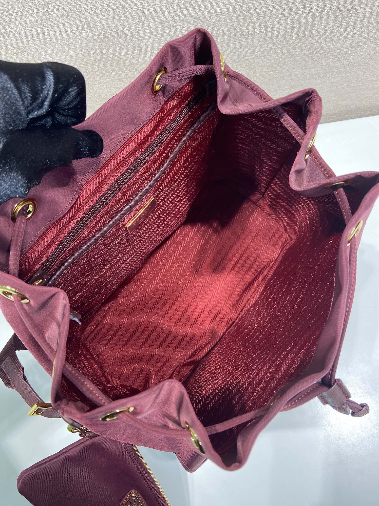 PRA Backpack 32 burgundy nylon fabric 280832 mysite