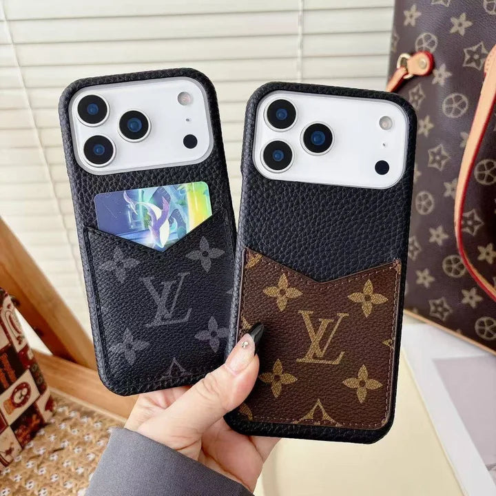 Louis Vuitton Monogram Leather Phone Case With Card Slot Case for iPhone 17-12s mysite