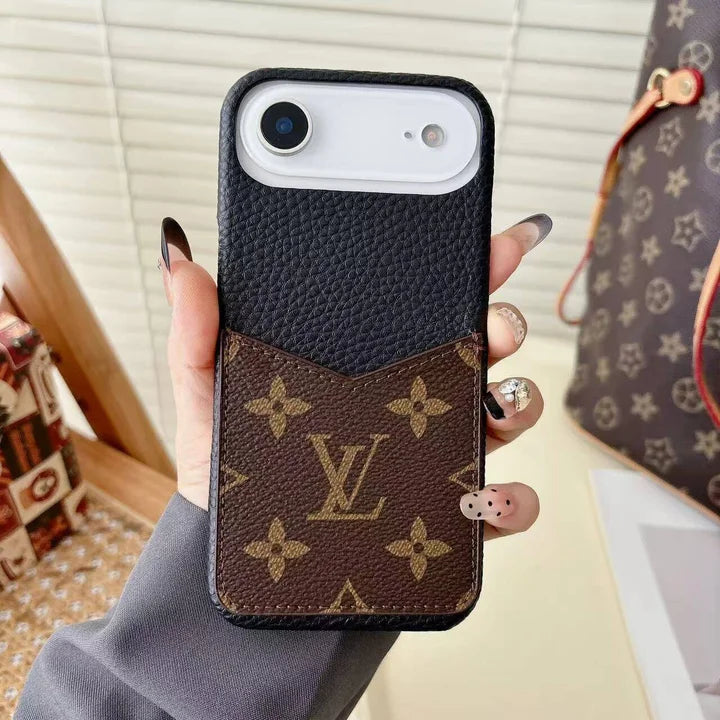 Louis Vuitton Monogram Leather Phone Case With Card Slot Case for iPhone 17-12s mysite